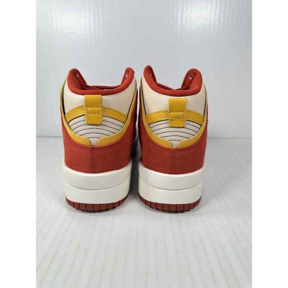 Nike Dunk High Up Rebel Cinnabar Red Yellow Ochre Lapis Womens Size 7 DH3718-600 - Picture 5 of 7
